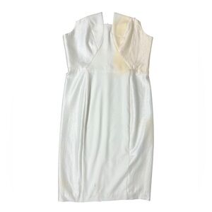 Black Halo Strapless White and Cream Dress